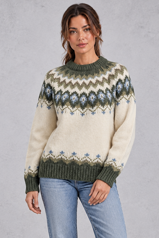 Emily | Timeless Fair Isle Christmas Jumper for Women