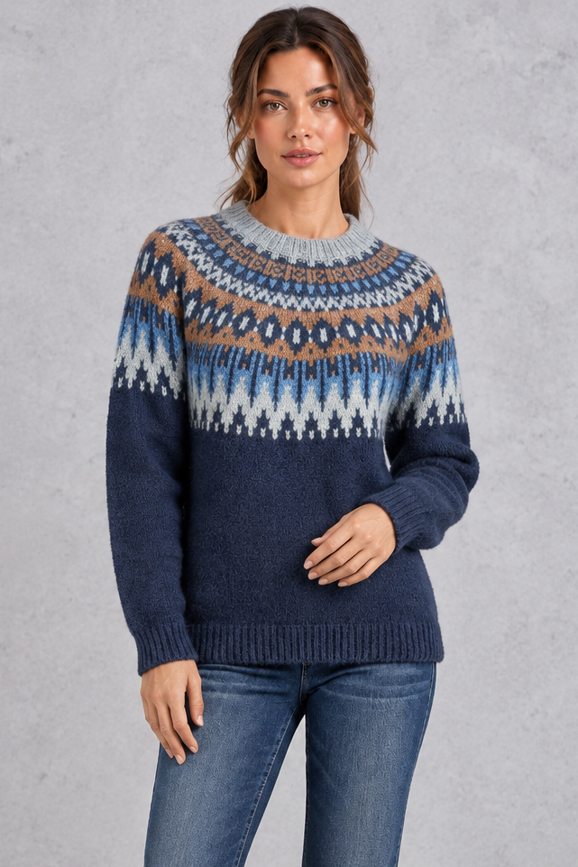 Emily | Timeless Fair Isle Christmas Jumper for Women