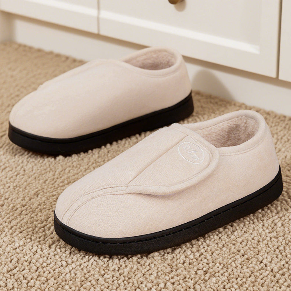 Erin | Stylish Adjustable Strap Fleece Lined Slippers