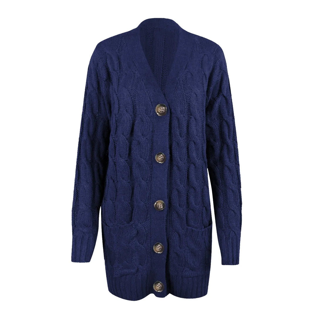 Esme | Relaxed Cable Knit Cardigan, Christmas Jumper for Women Layering Piece