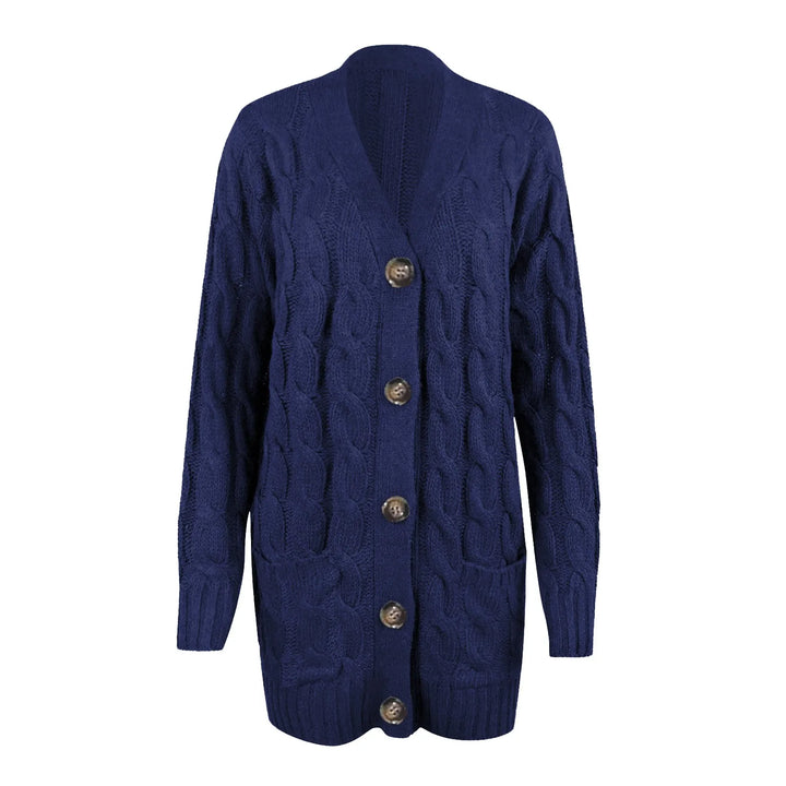 Esme | Relaxed Cable Knit Cardigan, Christmas Jumper for Women Layering Piece