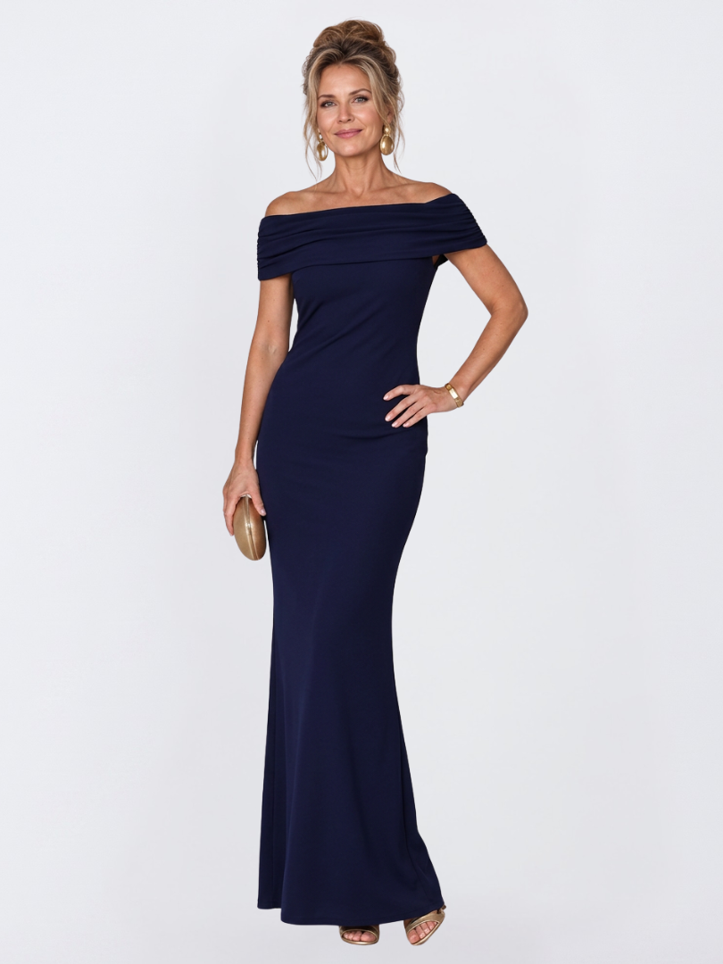 Esme | Sophisticated Off-Shoulder Bodycon Christmas Party Dress