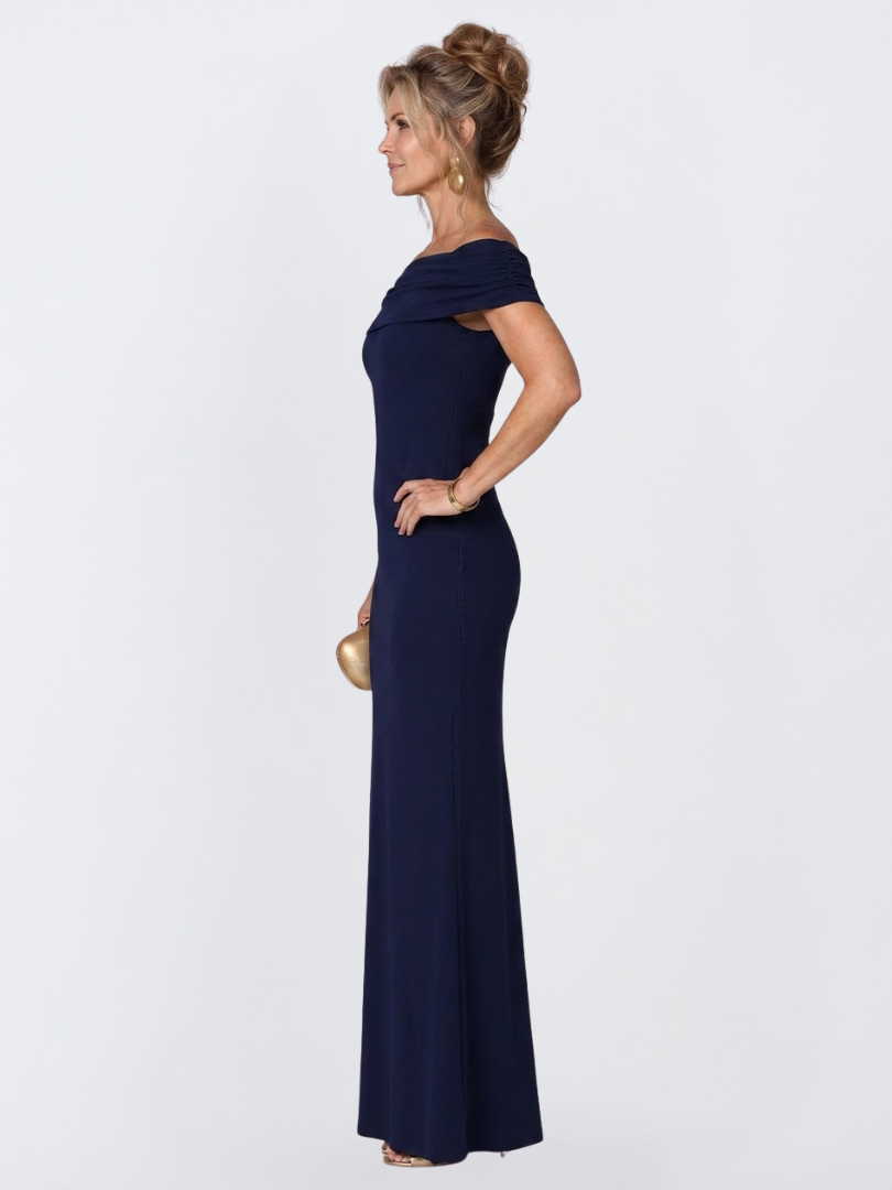 Esme | Sophisticated Off-Shoulder Bodycon Christmas Party Dress