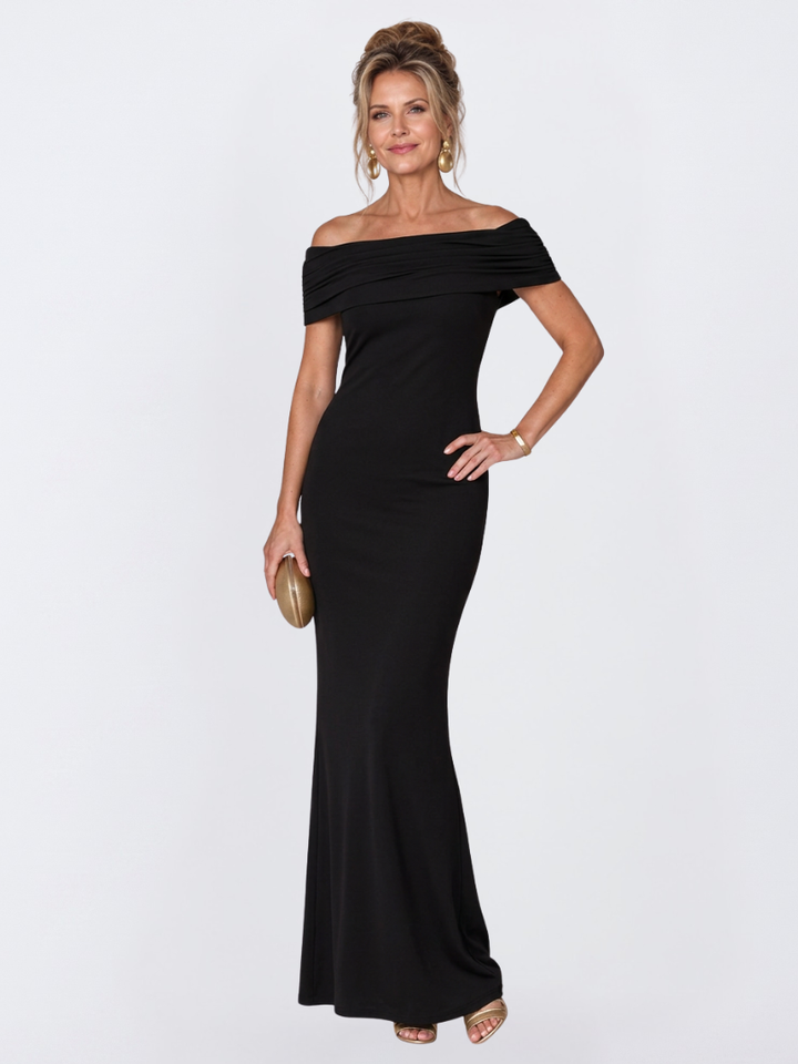Esme | Sophisticated Off-Shoulder Bodycon Christmas Party Dress