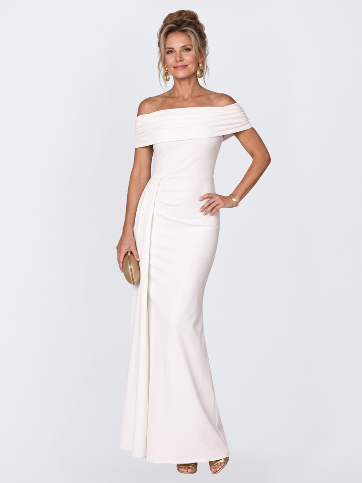 Esme | Sophisticated Off-Shoulder Bodycon Christmas Party Dress