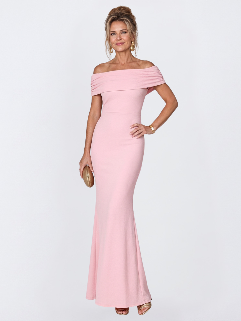 Esme | Sophisticated Off-Shoulder Bodycon Christmas Party Dress