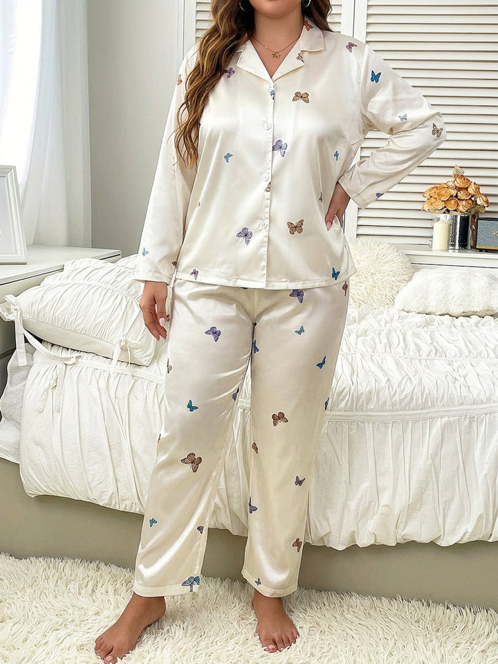 Eva | Elegant Floral Ladies Pyjamas with Lace Trim