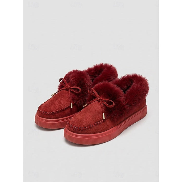 Evelyn | Classic Fur-Lined Moccasin Slippers