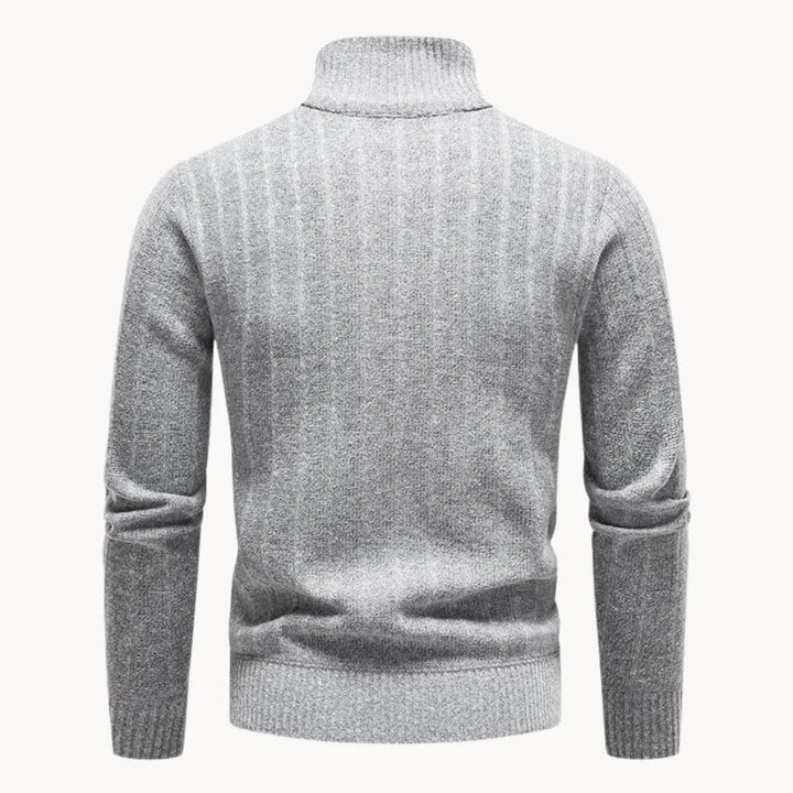 Finley | Stylish Quarter Zip Mens Jumper with Stand-Up Collar