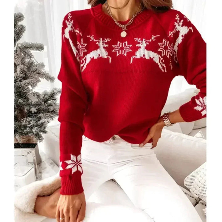 Florence | Graceful Reindeer Christmas Jumper for Women