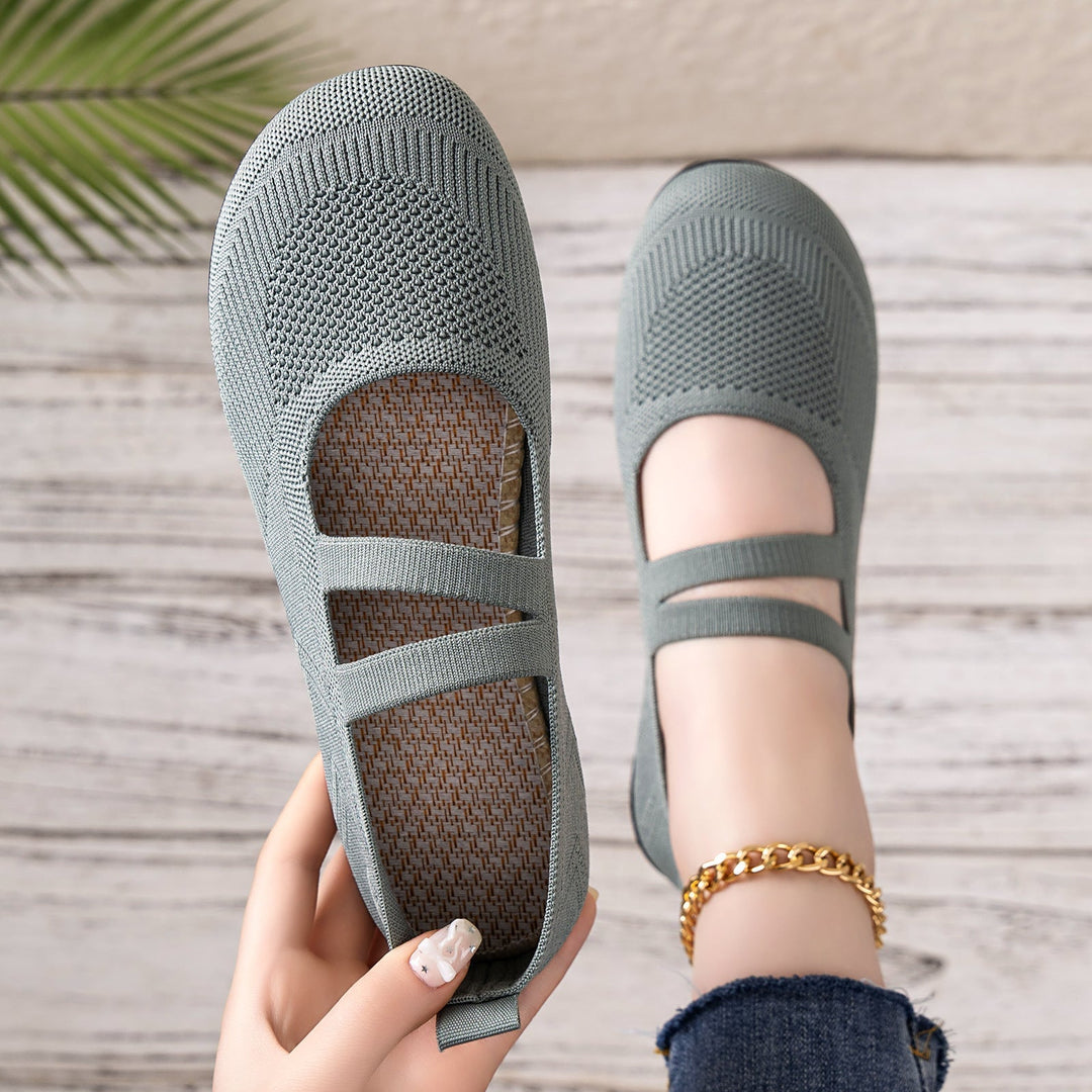 Grace | Chic Mary Jane Knit Slippers with Breathable Comfort Sole