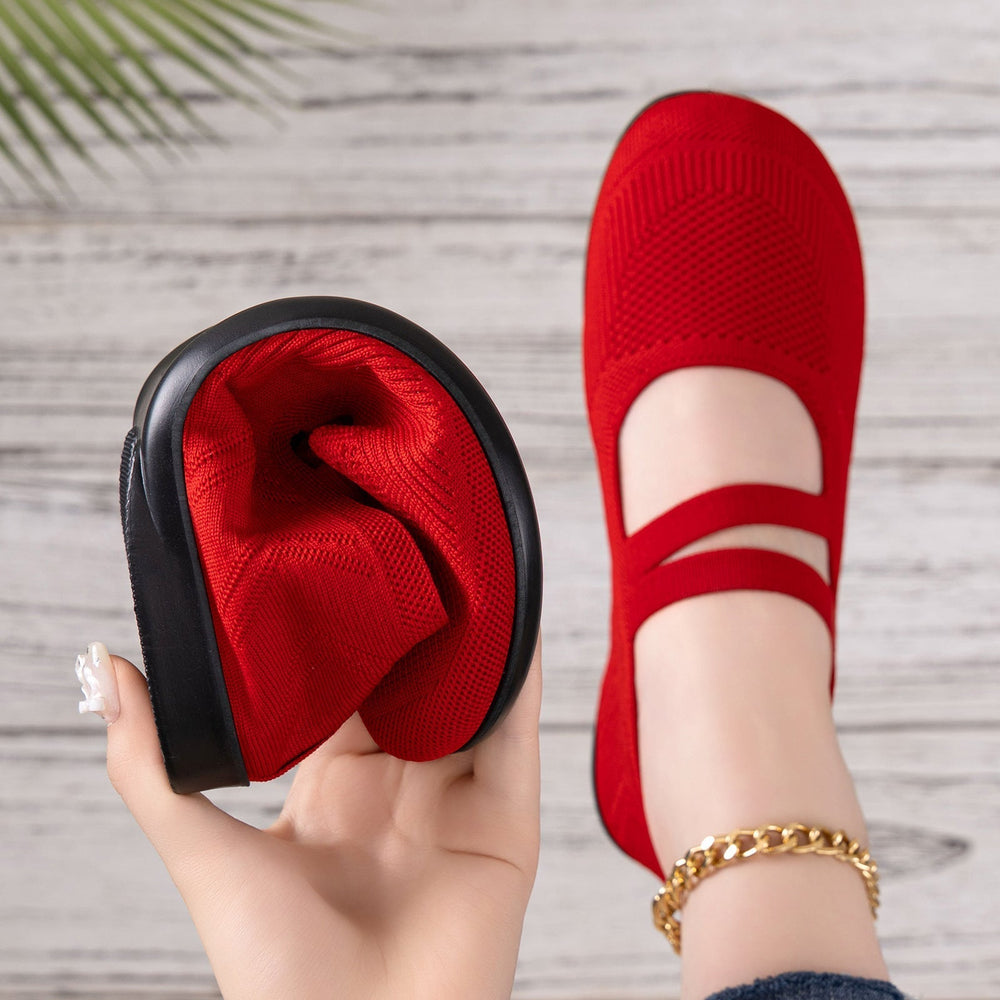 Grace | Chic Mary Jane Knit Slippers with Breathable Comfort Sole