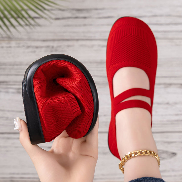Grace | Chic Mary Jane Knit Slippers with Breathable Comfort Sole