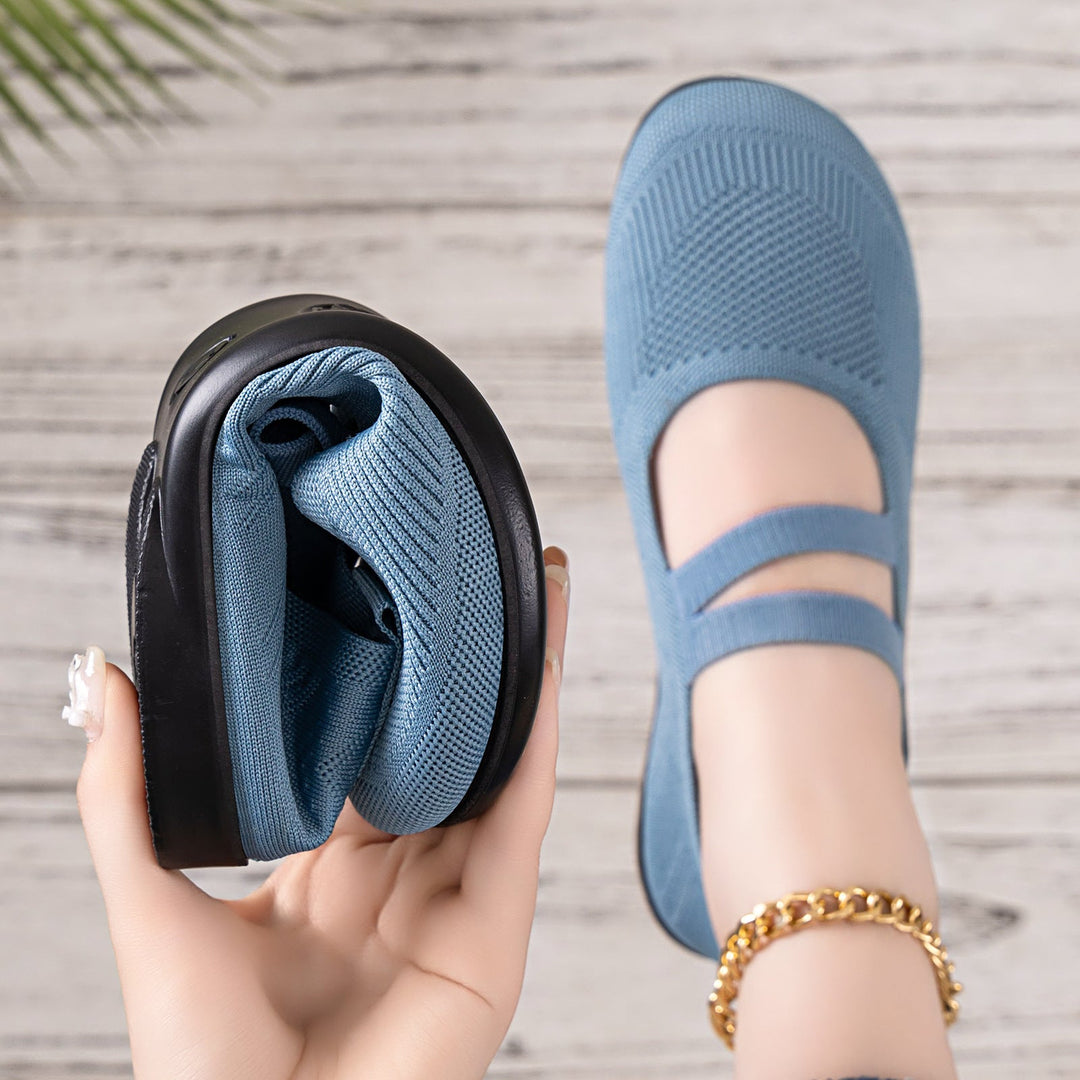 Grace | Chic Mary Jane Knit Slippers with Breathable Comfort Sole