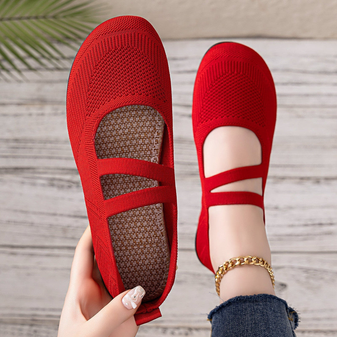 Grace | Chic Mary Jane Knit Slippers with Breathable Comfort Sole