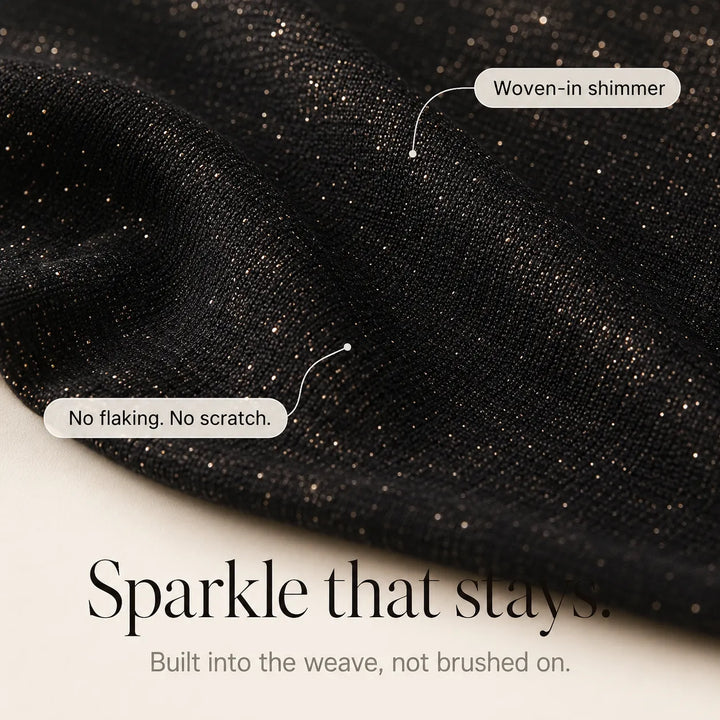 Harper | Relaxed Sparkle Crossover V-Neck Party Top