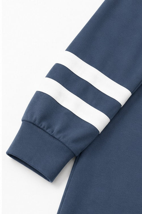 Harper | Relaxed Stripe Trim Long Sleeve Ladies Pyjamas