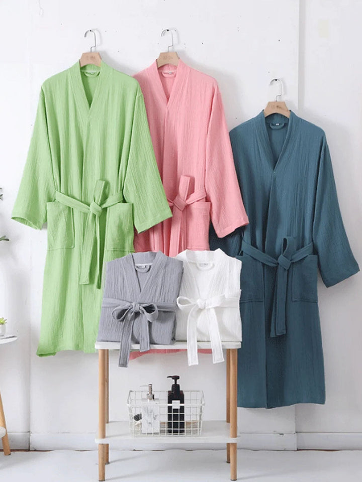 Harriet | Cosy Textured Kimono Ladies Dressing Gowns