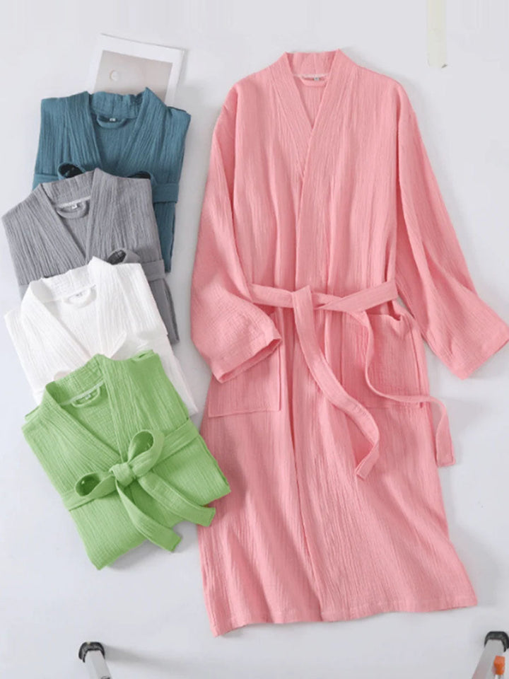 Harriet | Cosy Textured Kimono Ladies Dressing Gowns