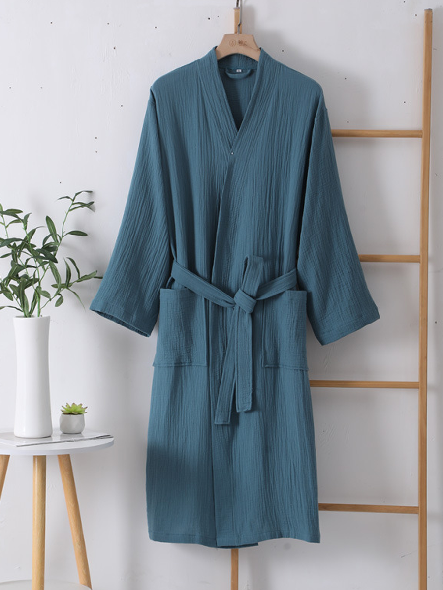 Harriet | Cosy Textured Kimono Ladies Dressing Gowns