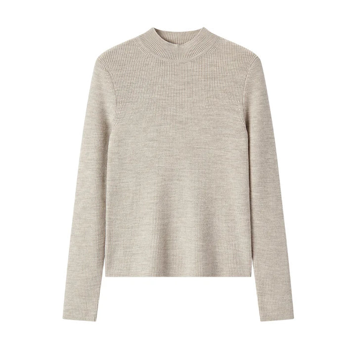 Harriet | Ribbed High Neck Slim Fit Womens Jumpers