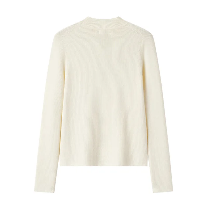 Harriet | Ribbed High Neck Slim Fit Womens Jumpers