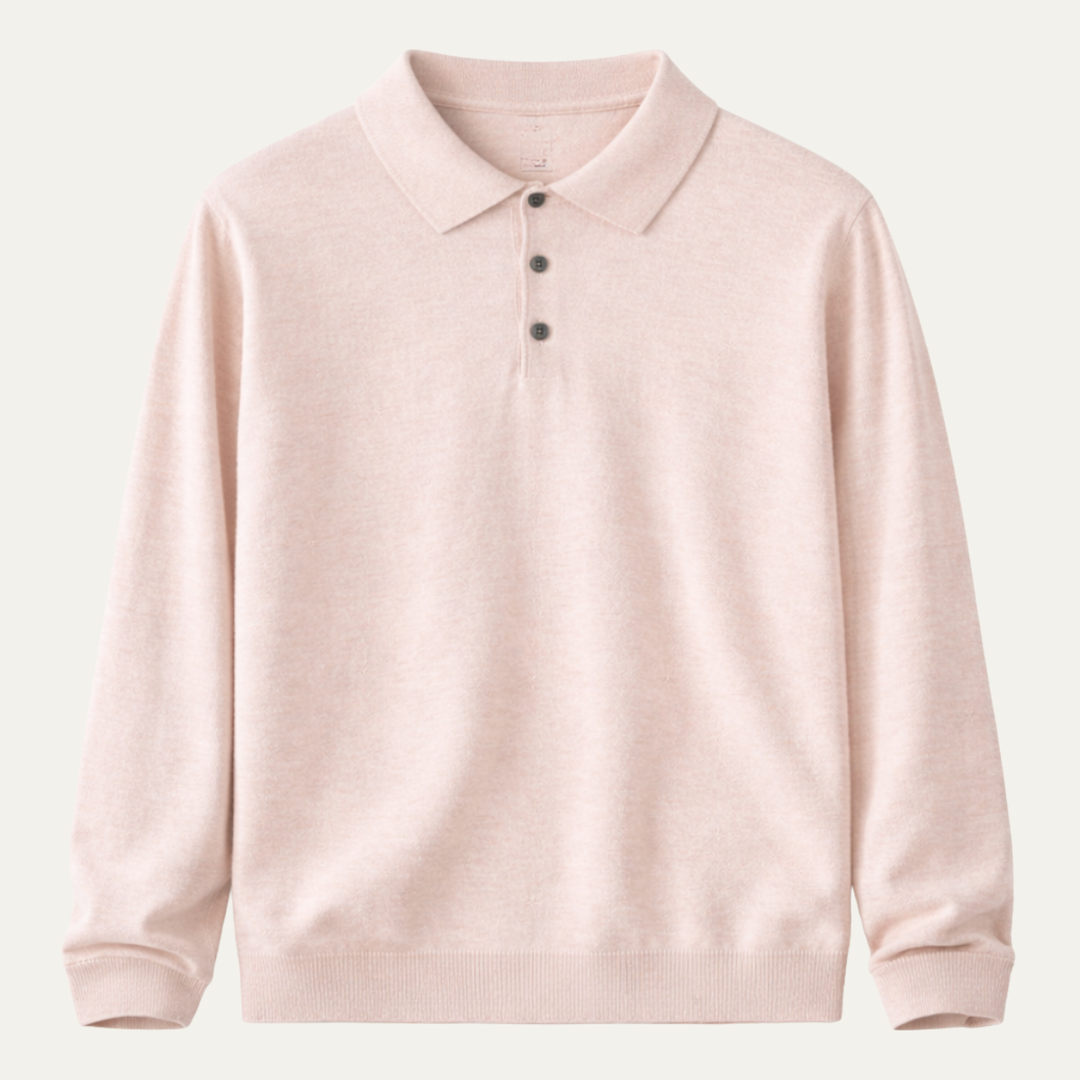 Harrison | Classic Polo Collar Mens Knit Jumper