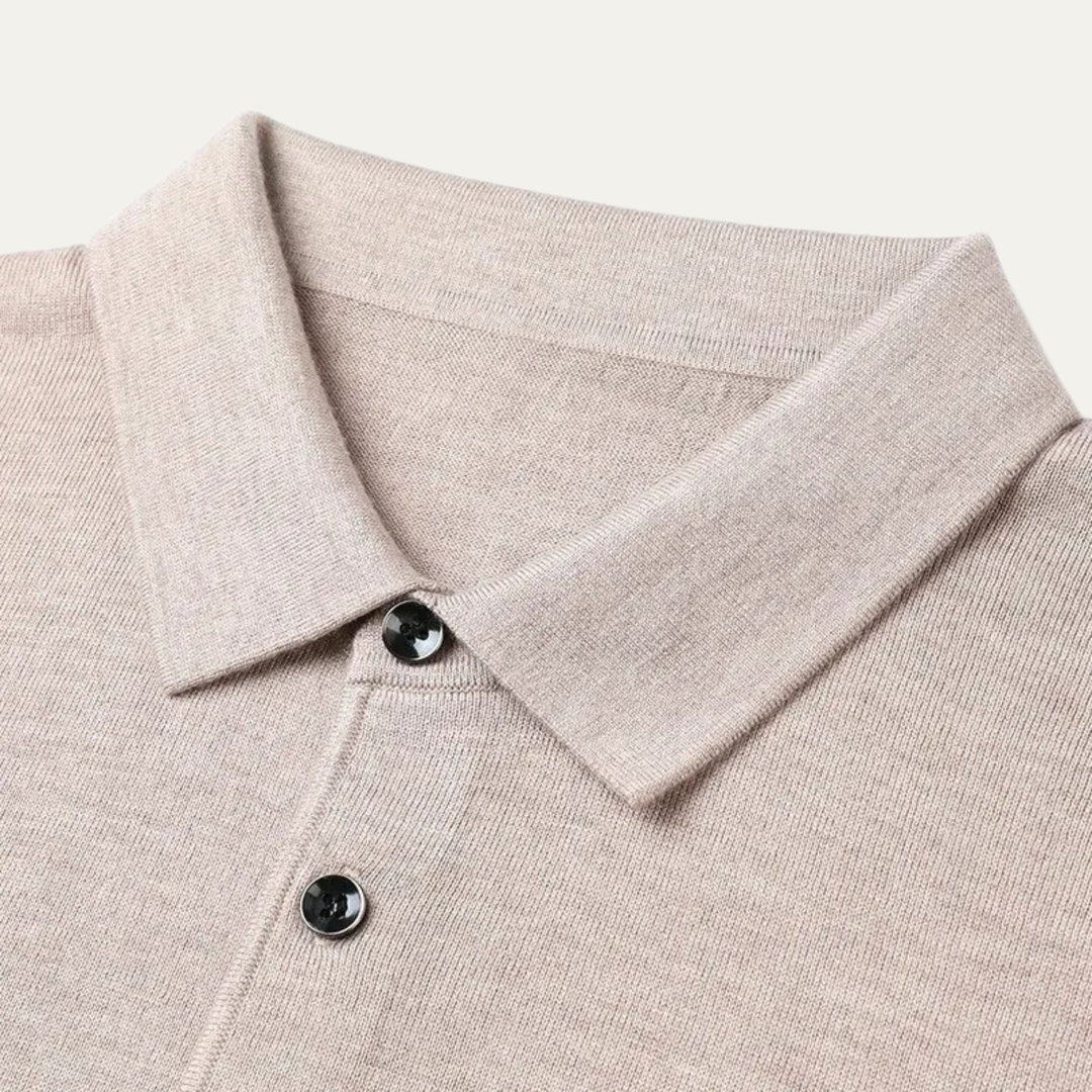 Harrison | Classic Polo Collar Mens Knit Jumper