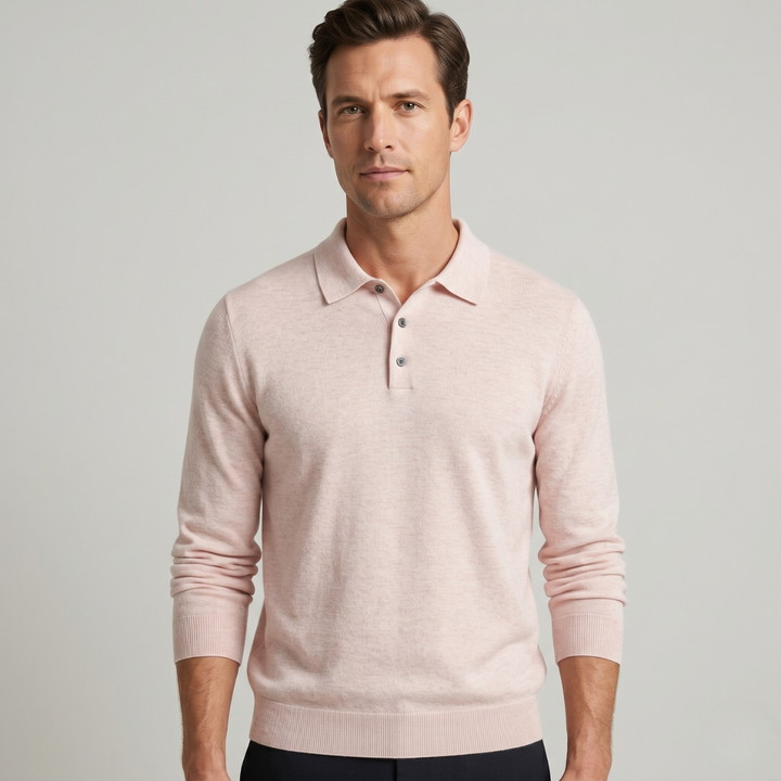 Harrison | Classic Polo Collar Mens Knit Jumper