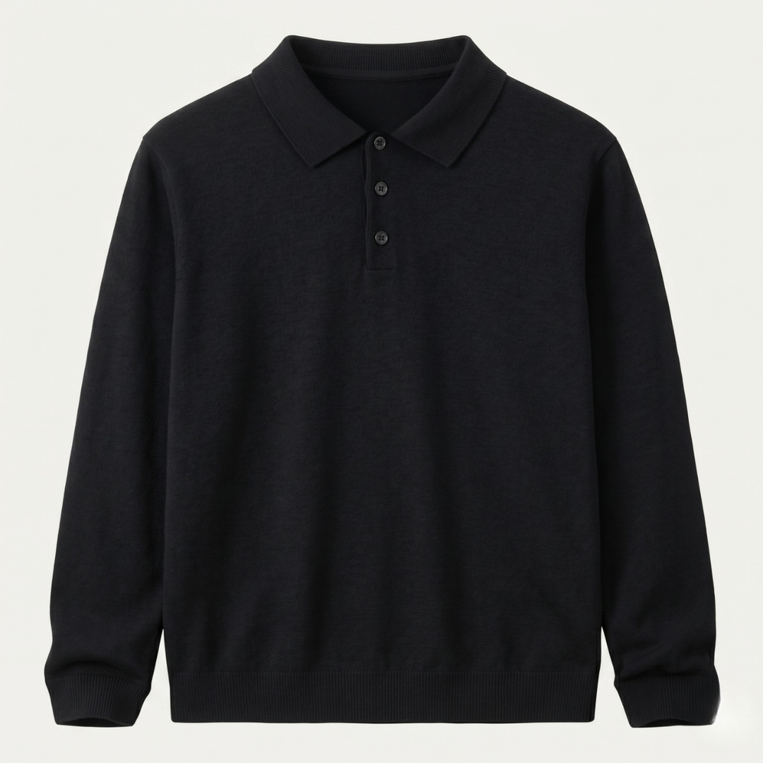 Harrison | Classic Polo Collar Mens Knit Jumper