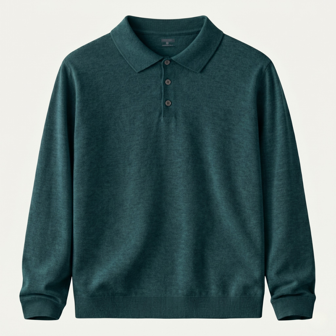 Harrison | Classic Polo Collar Mens Knit Jumper
