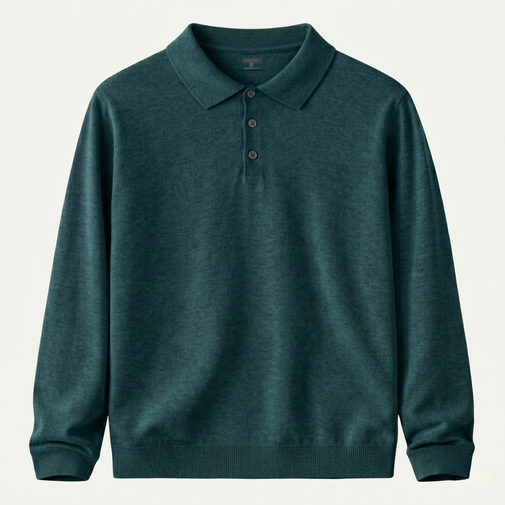 Harrison | Classic Polo Collar Mens Knit Jumper