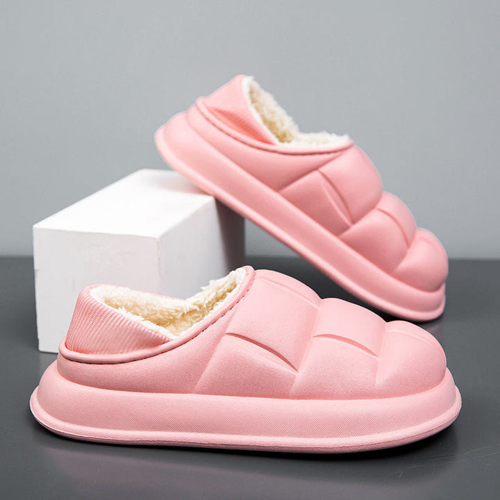 Hazel | Stylish Fur Lined Platform Slippers