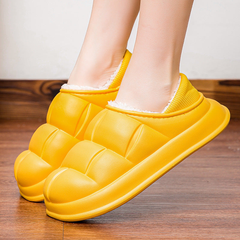 Hazel | Stylish Fur Lined Platform Slippers
