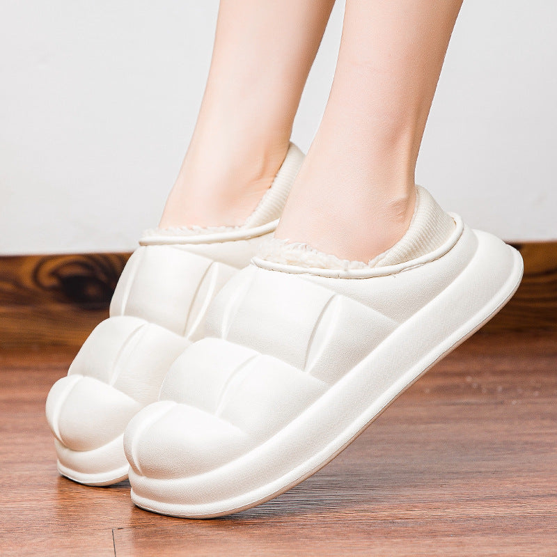Hazel | Stylish Fur Lined Platform Slippers