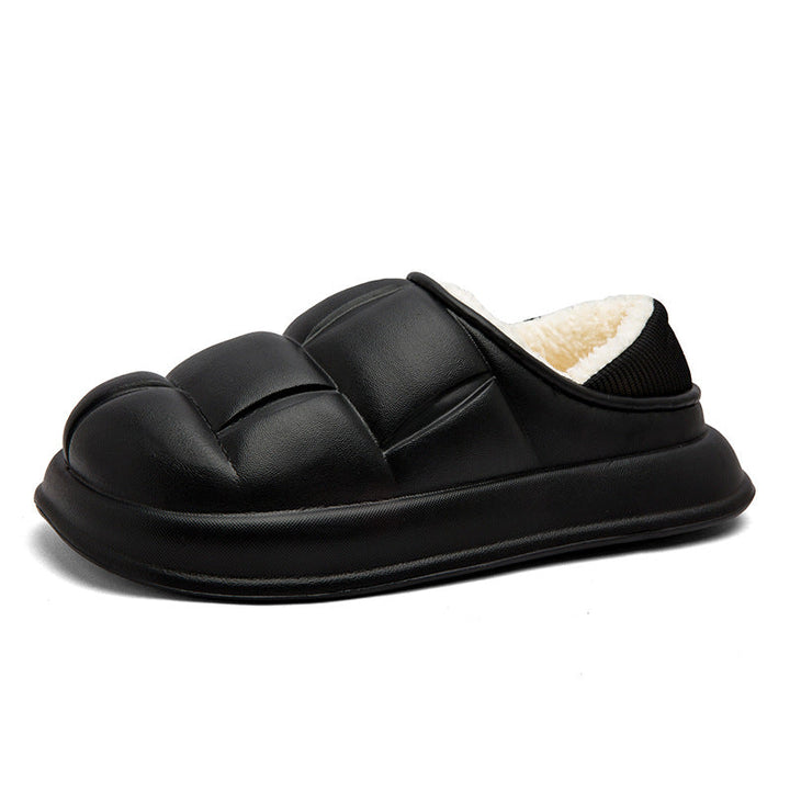 Hazel | Stylish Fur Lined Platform Slippers