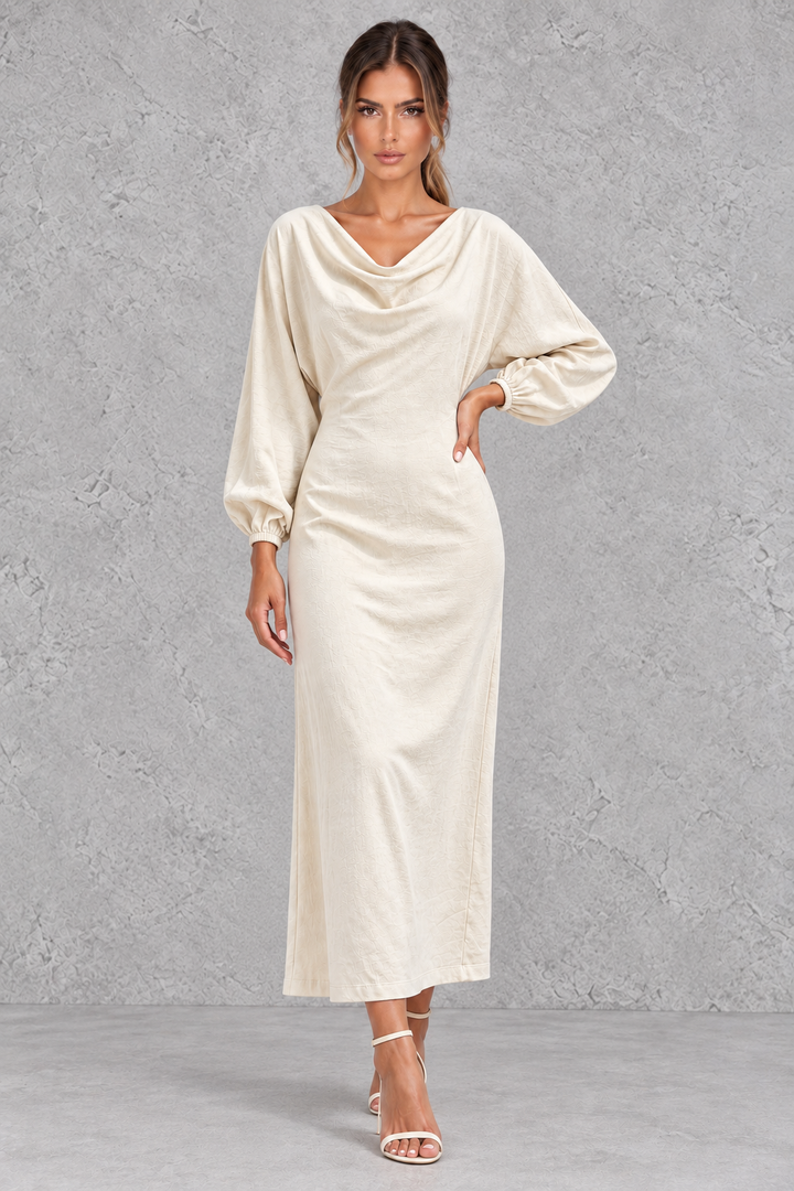 Hazel | Timeless Cowl Neck Jumper Dress