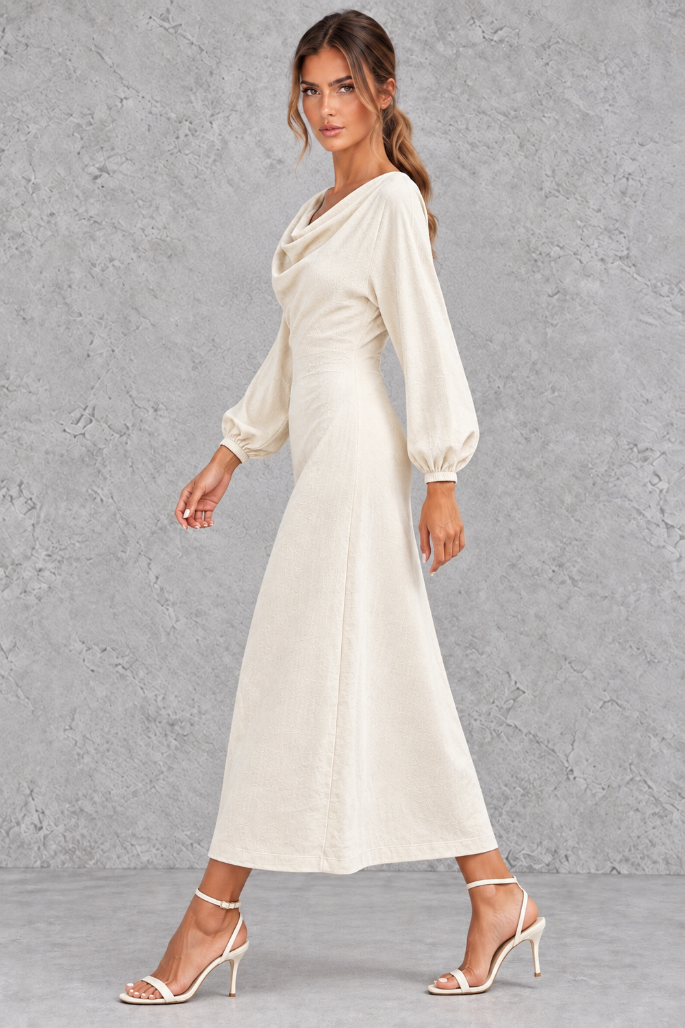 Hazel | Timeless Cowl Neck Jumper Dress
