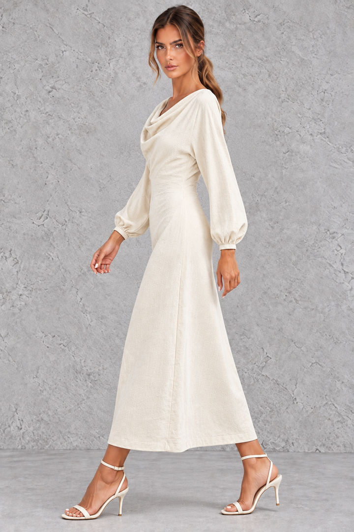 Hazel | Timeless Cowl Neck Jumper Dress