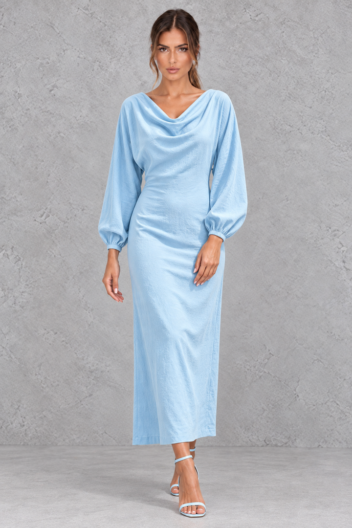 Hazel | Timeless Cowl Neck Jumper Dress