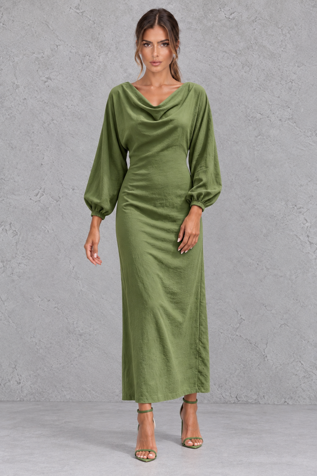 Hazel | Timeless Cowl Neck Jumper Dress
