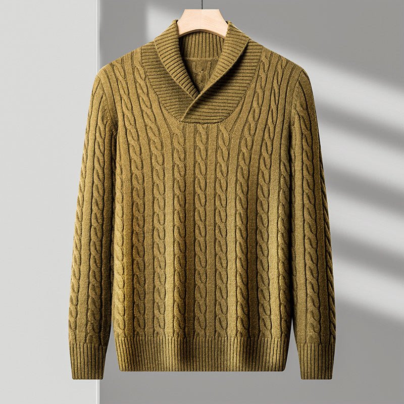 Hugo | Shawl Collar Mens Knit Jumper
