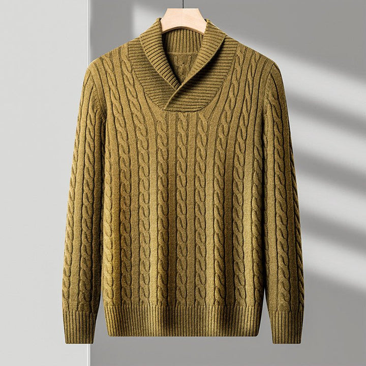 Hugo | Shawl Collar Mens Knit Jumper