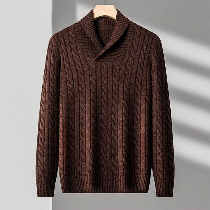 Hugo | Shawl Collar Mens Knit Jumper