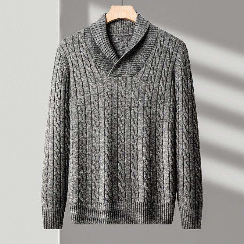 Hugo | Shawl Collar Mens Knit Jumper