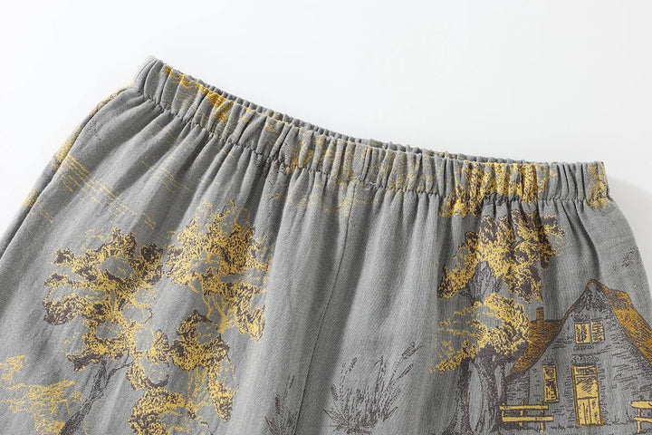 Isabelle | Effortless Printed Kimono Ladies Dressing Gowns