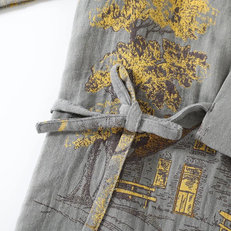 Isabelle | Effortless Printed Kimono Ladies Dressing Gowns