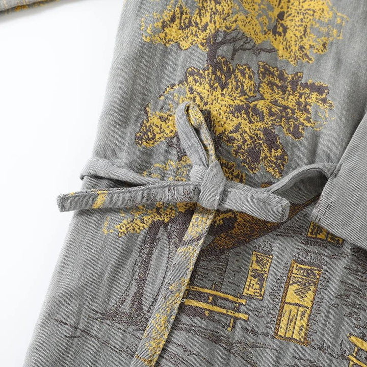Isabelle | Effortless Printed Kimono Ladies Dressing Gowns