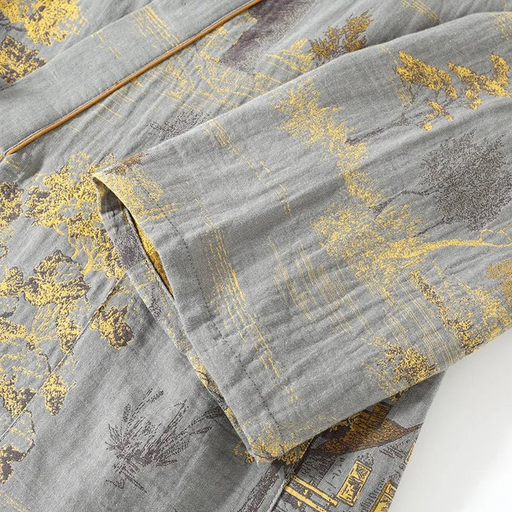 Isabelle | Effortless Printed Kimono Ladies Dressing Gowns