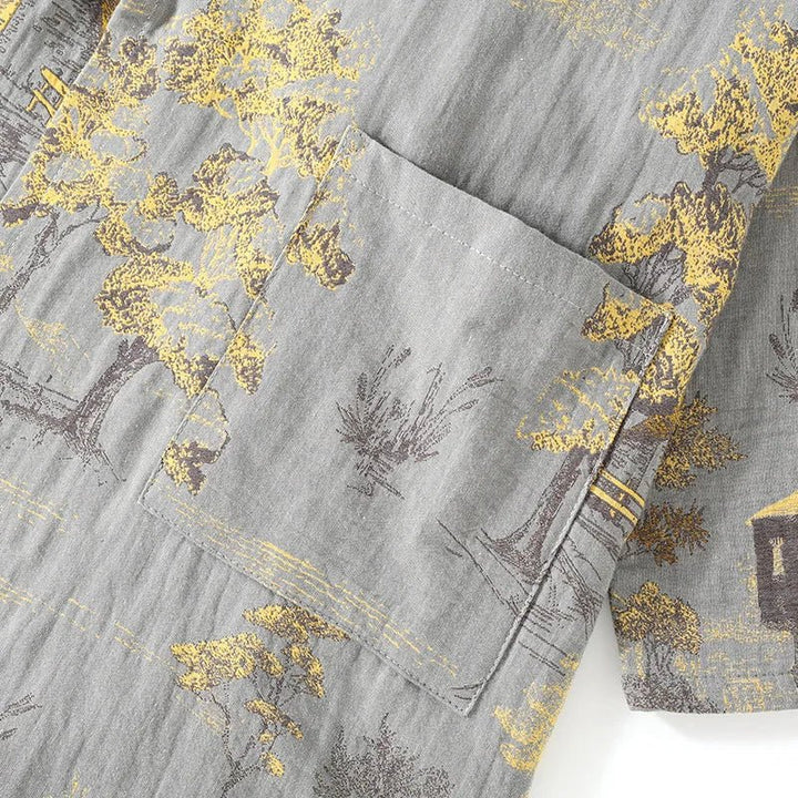 Isabelle | Effortless Printed Kimono Ladies Dressing Gowns